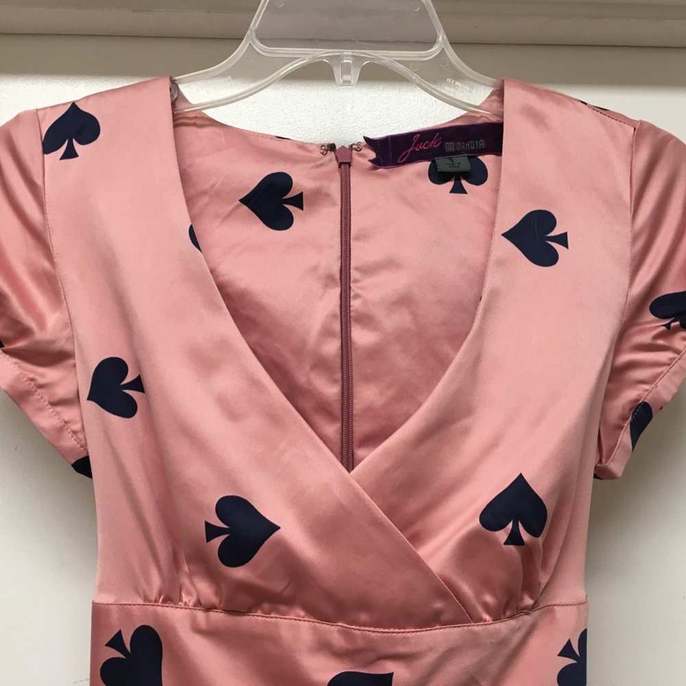 Jack by BB Dakota Pink Spades Print Dress - Picture 2 of 11